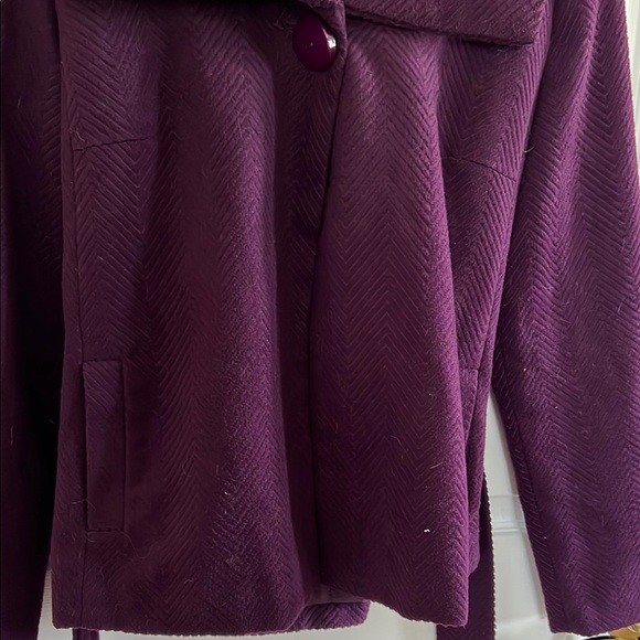 Costa Blanca Women's Purple Belted Jacket - Picture 6 of 7